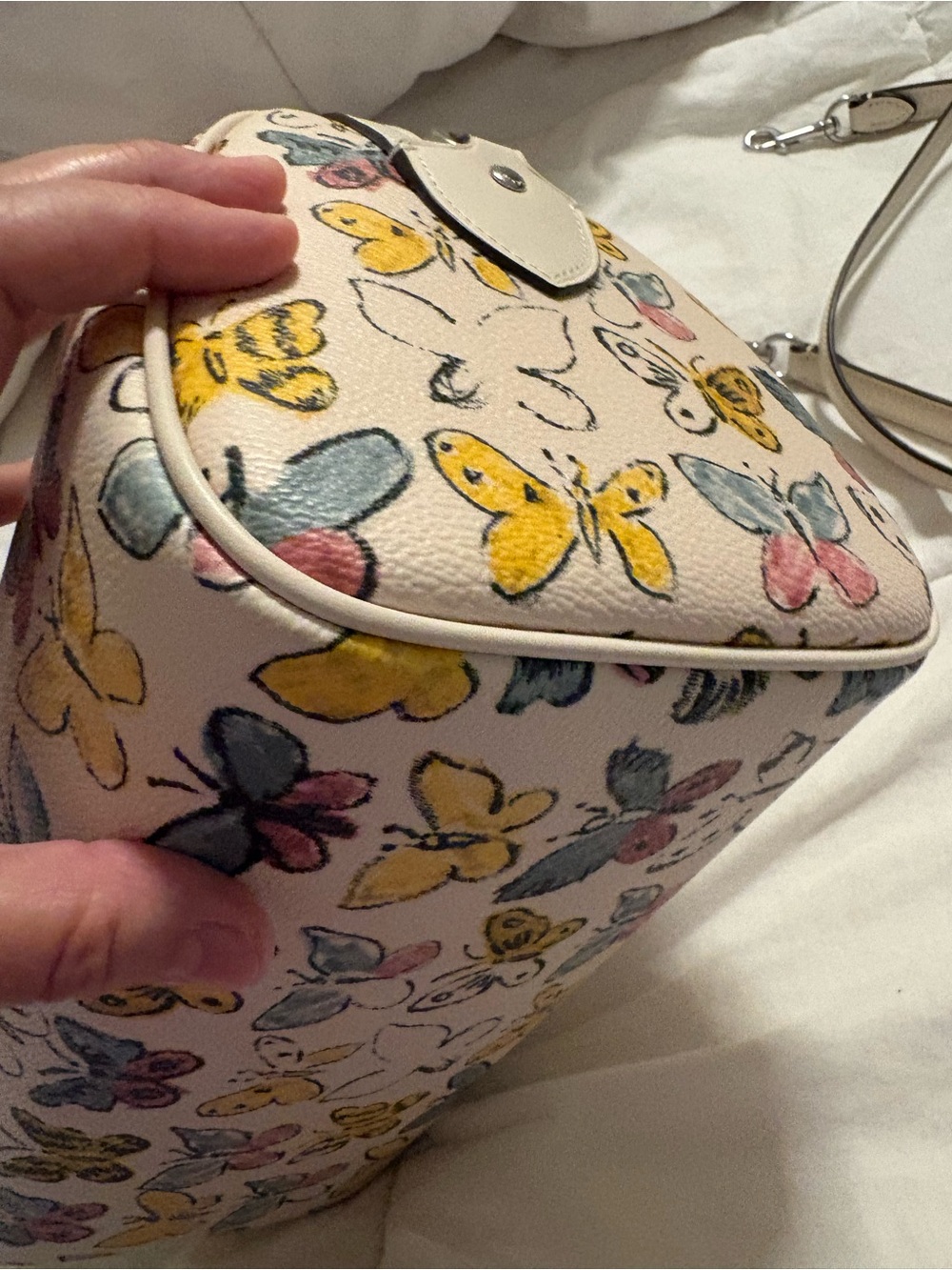 COACH Rowan Satchel Bag With Butterfly Print & matching wallet Set - Picture 6 of 16